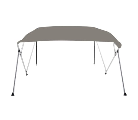 vidaXL Biminitop 4 bogen 243x180x137 cm grijs