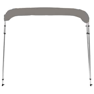 Bimini stříška se 4 oblouky šedá 243x180x137 cm - obrázek 4