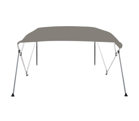 vidaXL 4-bow Bimini Top Grey 243x196x137 cm