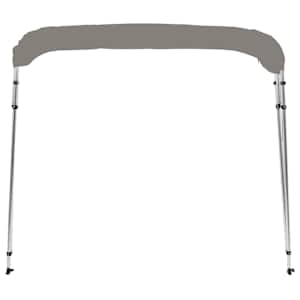 Bimini stříška se 4 oblouky šedá 243x196x137 cm - obrázek 4