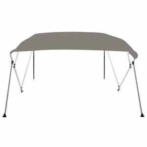 vidaXL 4-bow Bimini Top Grey 243x196x137 cm