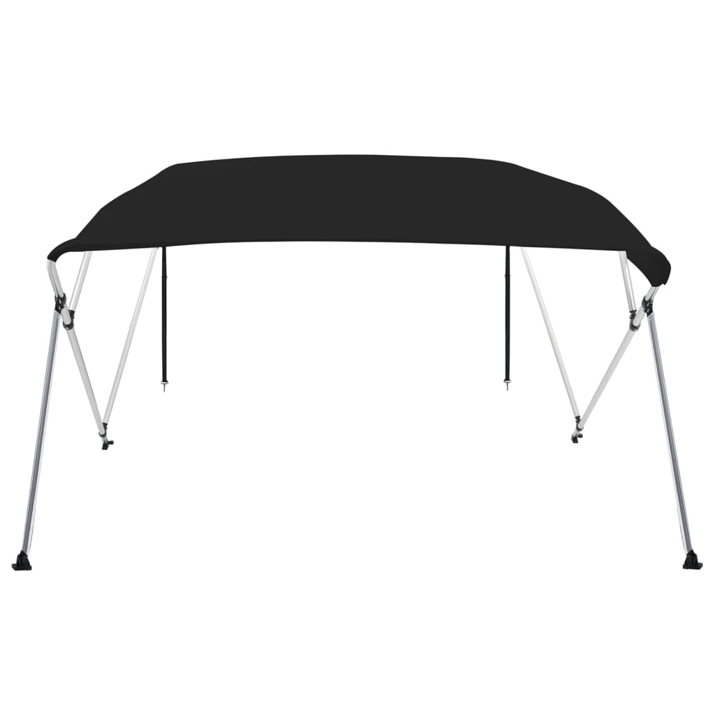 vidaXL Biminitop 4 bogen 243x196x137 cm zwart afbeelding