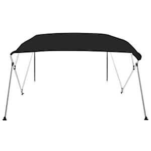 vidaXL Toldo bimini de 4 arcos gris 243x196x137 cm