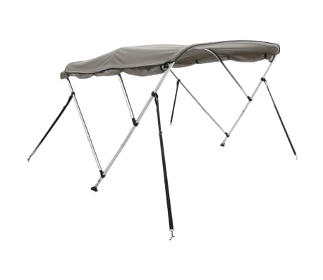 vidaXL 3-bow Bimini Top with Sidewalls 72.0x(66.9-71.7)x53.9"