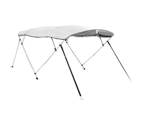 vidaXL 4-bow Bimini Top with Sidewalls 243x(230-244)x137 cm