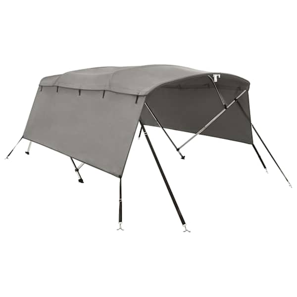 vidaXL 4 kaarega paadi varikatus k&uuml;lgseintega, 243x(170-182)x137 cm