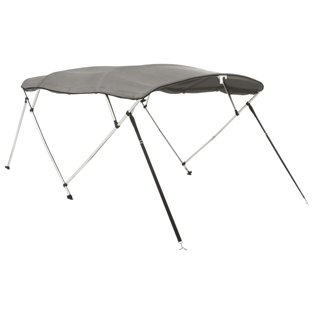 vidaXL Strieška Bimini s 4 oblúkmi a stenami 243x(200-213)x137 cm