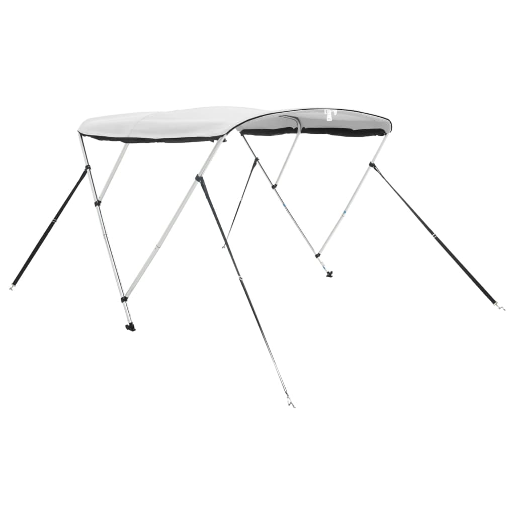 vidaXL Strieška Bimini s 3 oblúkmi a sieť. stenami 183x(185-198)x137cm