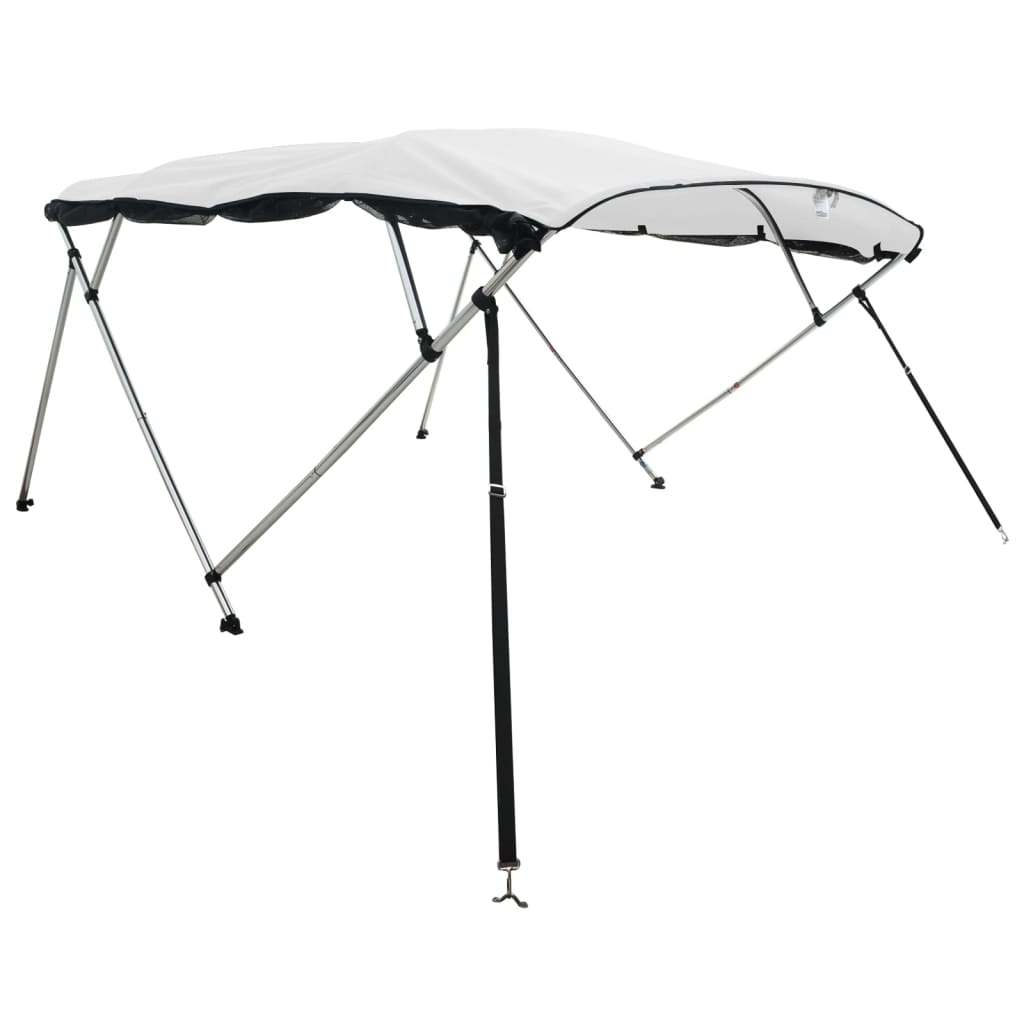 vidaXL Biminitop 4 bogen met mesh zijwanden 243x(170-182)x137 cm afbeelding