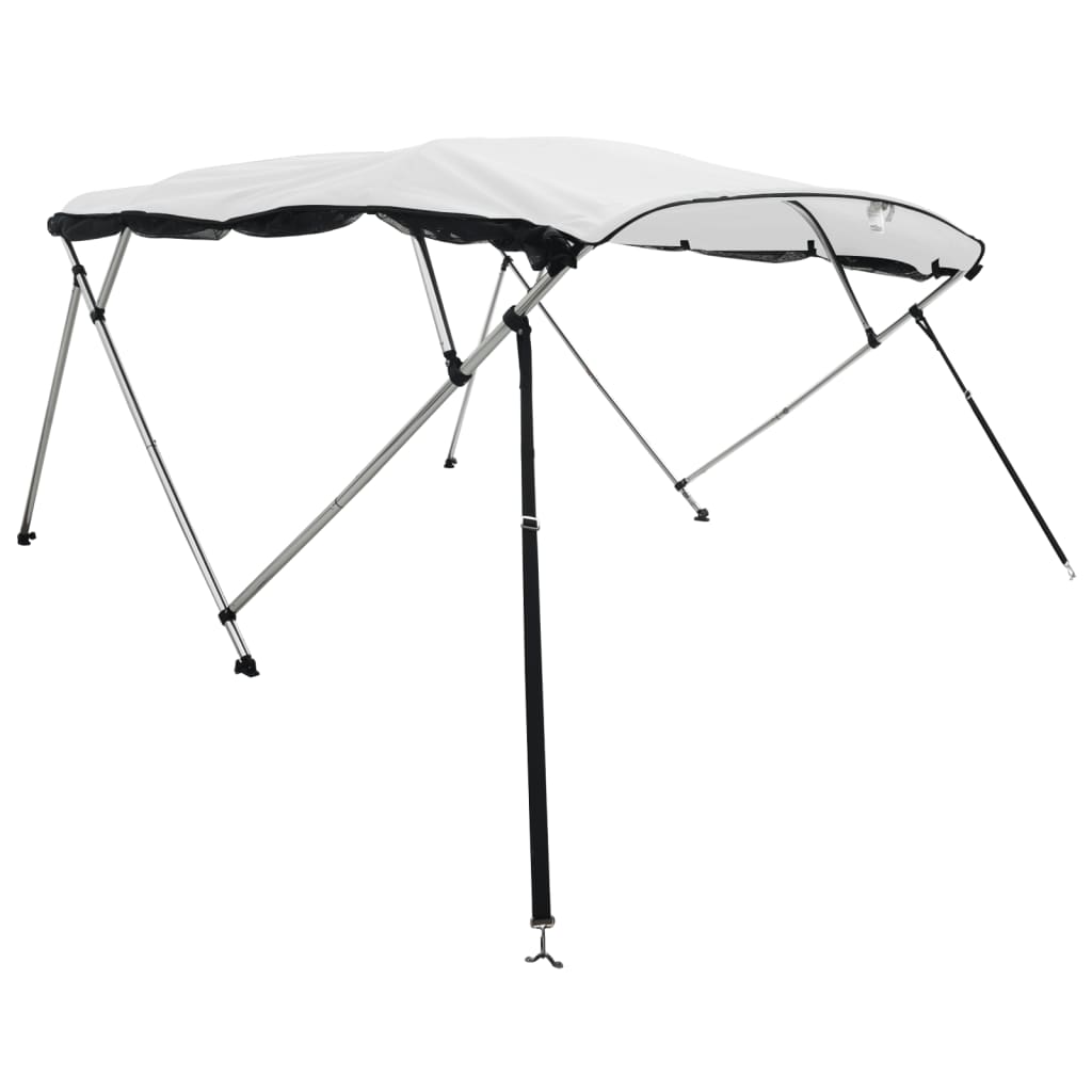 vidaXL Biminitop 4 bogen met mesh zijwanden 243x(185-198)x137 cm afbeelding