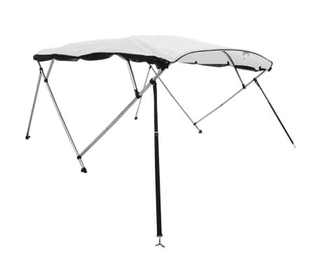 vidaXL Bimini z siatkowymi ściankami, 4 pałąki, 243x(185-198)x137 cm