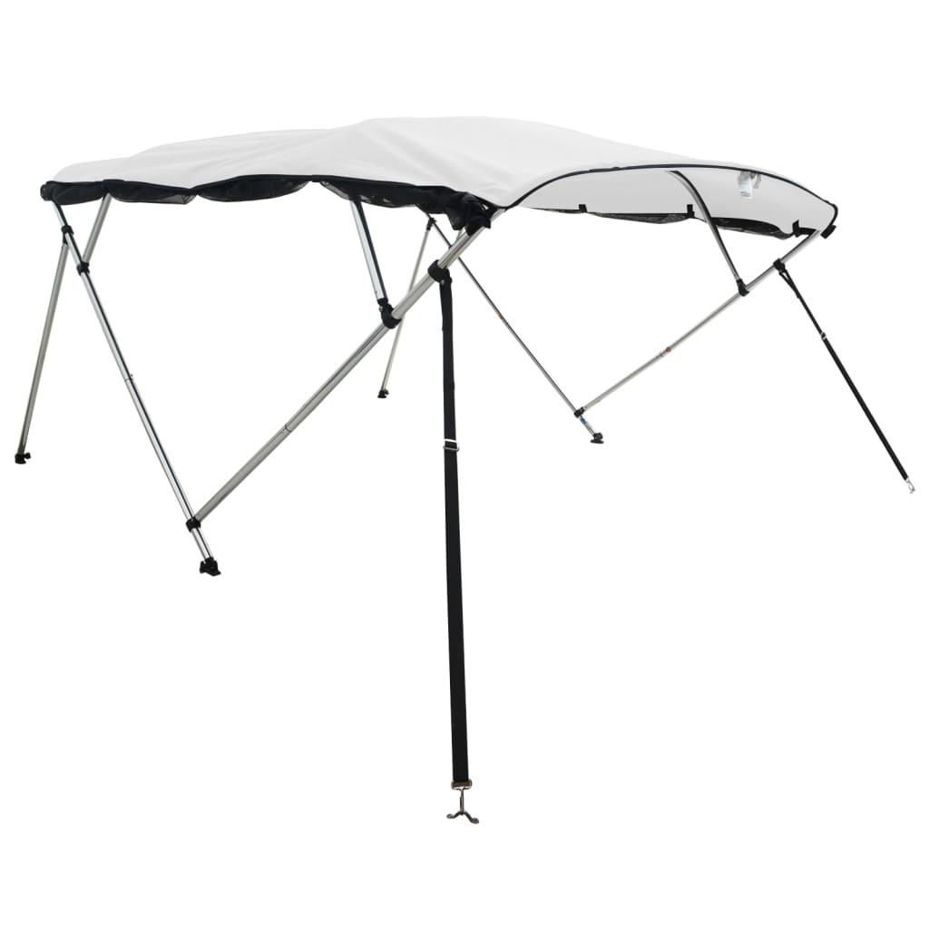 vidaXL Biminitop 4 bogen met mesh zijwanden 243x(230-244)x137 cm afbeelding