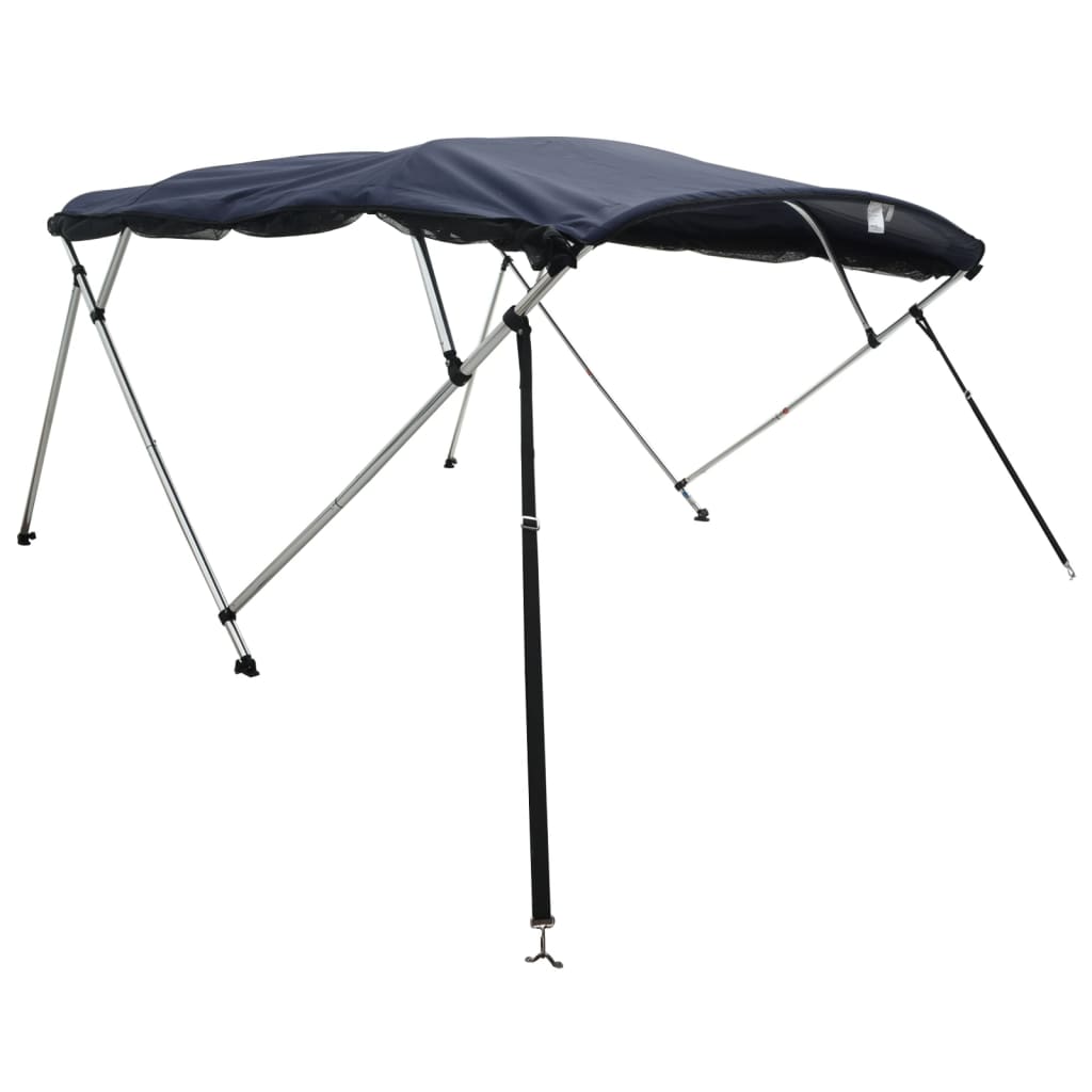 vidaXL Strieška Bimini so 4 oblúkmi a stenami 243x(170-182)x137 cm