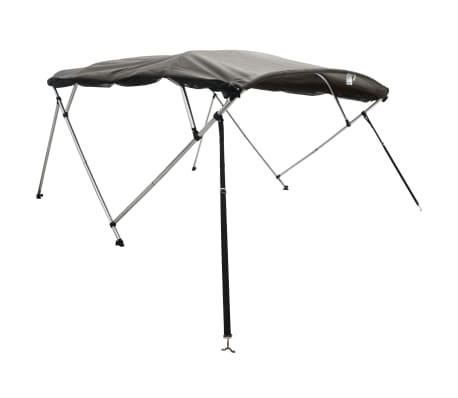 vidaXL Toit bimini &agrave; 4 arceaux parois en maille 243x(170-182)x137 cm