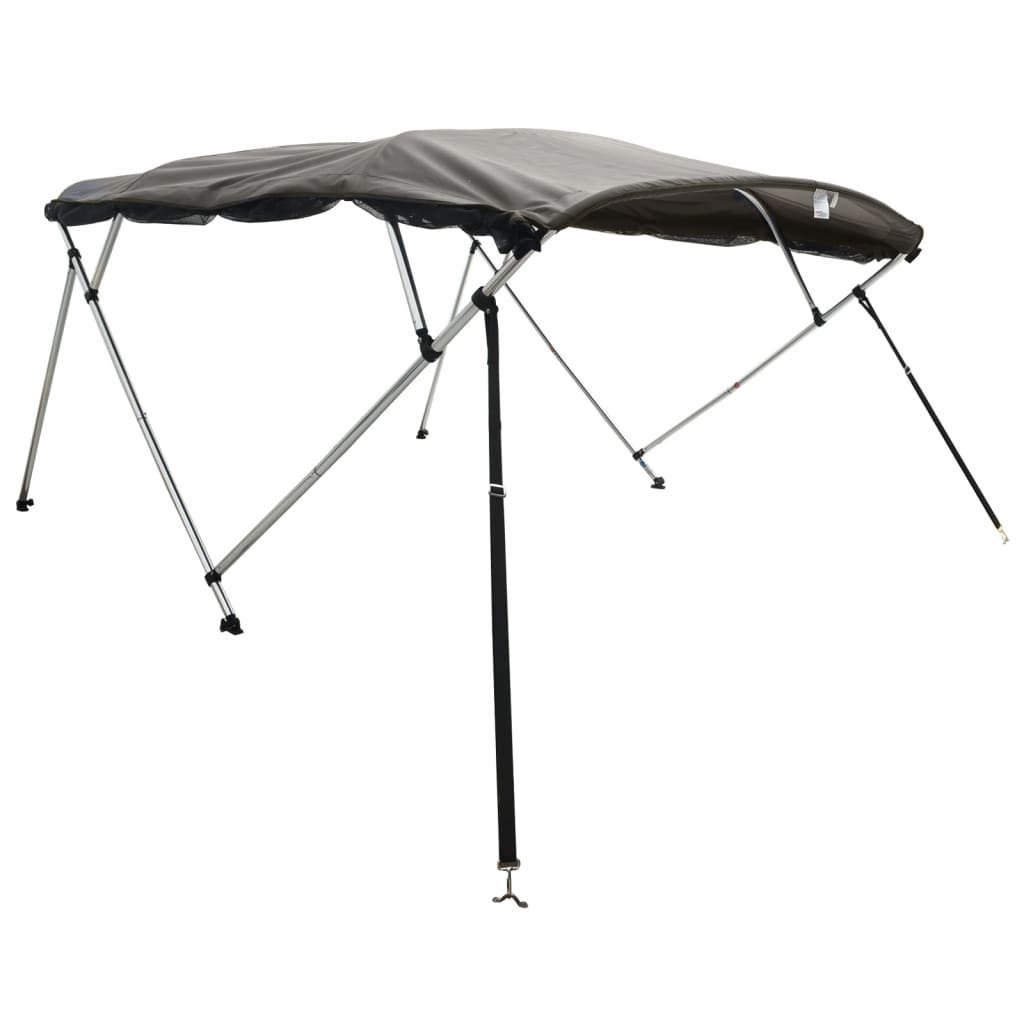 vidaXL Biminitop 4 bogen met mesh zijwanden 243x(200-213)x137 cm afbeelding