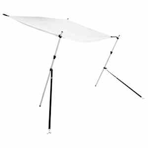 vidaXL T-t&uuml;&uuml;pi varikatuse pikendus, valge, 170x170x(115-183) cm