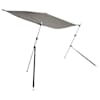 vidaXL T-t&uuml;&uuml;pi varikatuse pikendus, hall, 170x170x(115-183) cm