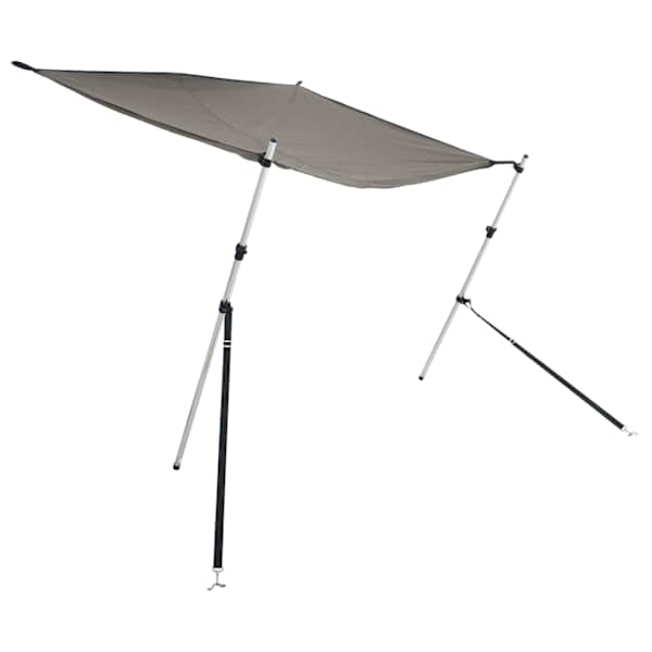 vidaXL T-t&uuml;&uuml;pi varikatuse pikendus, hall, 170x170x(115-183) cm
