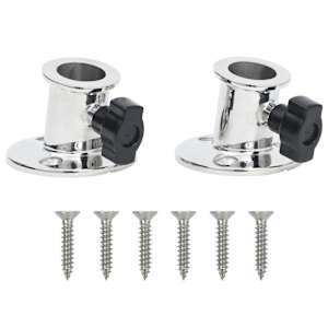 vidaXL paadi reelinguposti kinnitus 2 tk 26 mm torule roostevaba teras