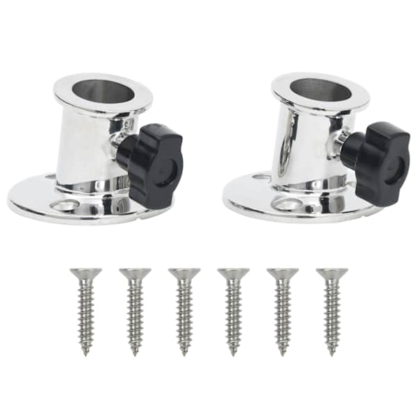 vidaXL paadi reelinguposti kinnitus 2 tk 26 mm torule roostevaba teras
