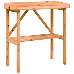 vidaXL riiulitega taimelaud, pruun, 78 x 38 x 82,5 cm, nulupuit