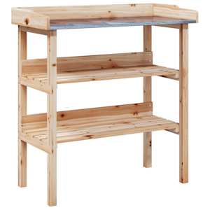 vidaXL riiulitega taimelaud, 78 x 38 x 82,5 cm, nulupuit