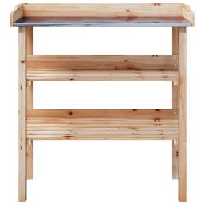 Přesazovací stůl s policemi 78x38x82,5 cm masivní jedlové dřevo - obrázek 4
