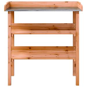 Přesazovací stůl s policemi hnědý 78x38x82,5 cm masivní jedle - obrázek 4