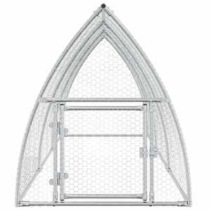 Klec pro kuřata stříbrná 300 x 105 x 120 cm pozinkovaná ocel - obrázek 5