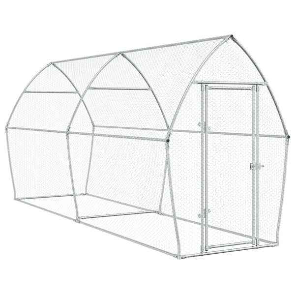 vidaXL kanapuur, h&otilde;bedane, 400 x 105 x 182 cm, tsingitud teras