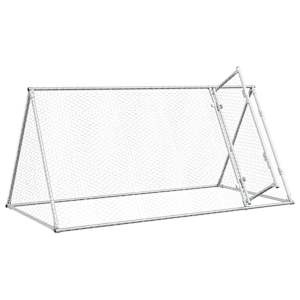 Klec pro kuřata stříbrná 200 x 105 x 91 cm pozinkovaná ocel - obrázek 4