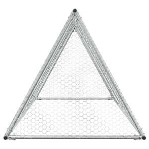 Klec pro kuřata stříbrná 200 x 105 x 91 cm pozinkovaná ocel - obrázek 6