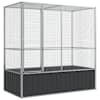 vidaXL linnumaja, 210,5 x 107 x 212 cm, teras