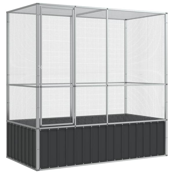 vidaXL linnumaja, 210,5 x 107 x 212 cm, teras