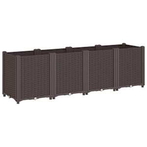 vidaXL aia taimekast, pruun, 160 x 40 x 53 cm, PP