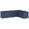 vidaXL aia taimekast, sinine hall, 160 x 120 x 53 cm, PP