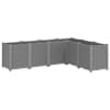 vidaXL aia taimekast, helehall, 160 x 120 x 53 cm, PP