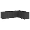vidaXL aia taimekast, must, 160 x 120 x 53 cm, PP