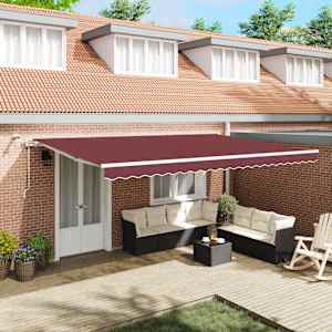 Avtomatsko zložljiva tenda z LED bordo 500x300 cm