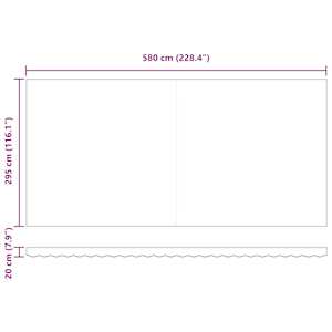 Automatická zatahovací markýza s LED burgundská 600 x 300 cm - obrázek 16