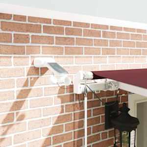 Automatická zatahovací markýza s LED burgundská 600 x 300 cm - obrázek 4