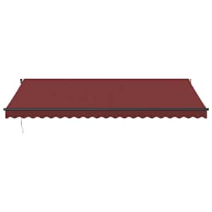 Automatická zatahovací markýza burgundská 500 x 350 cm - obrázek 3