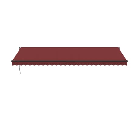 vidaXL Automatic Retractable Awning Burgundy 600x350 cm