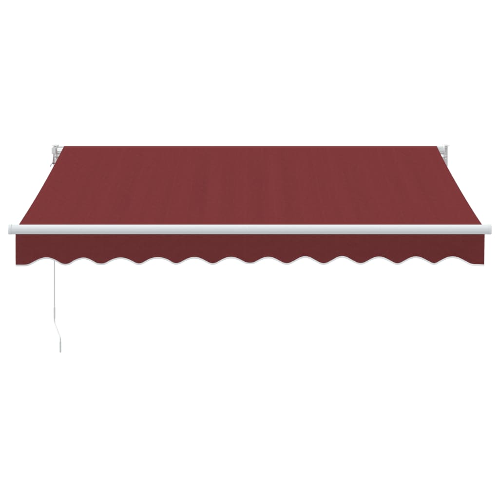 vidaXL Luifel handmatig uittrekbaar 300x250 cm bordeauxrood