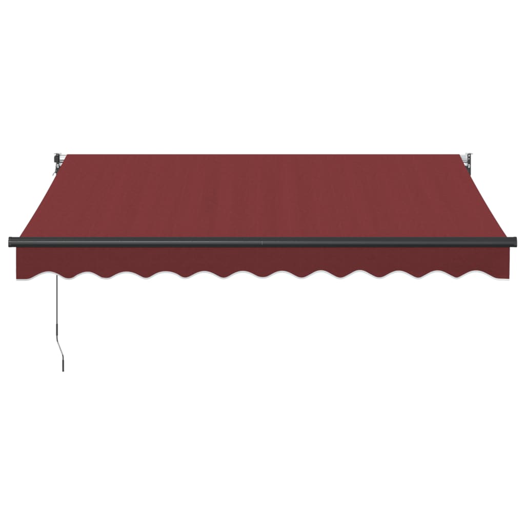 vidaXL Luifel handmatig uittrekbaar 300x250 cm bordeauxrood