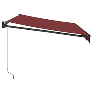 Ručně zatahovací markýza burgundská 350 x 250 cm - obrázek 4