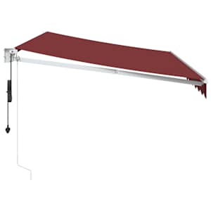 Automatická zatahovací markýza burgundská 350 x 250 cm - obrázek 4