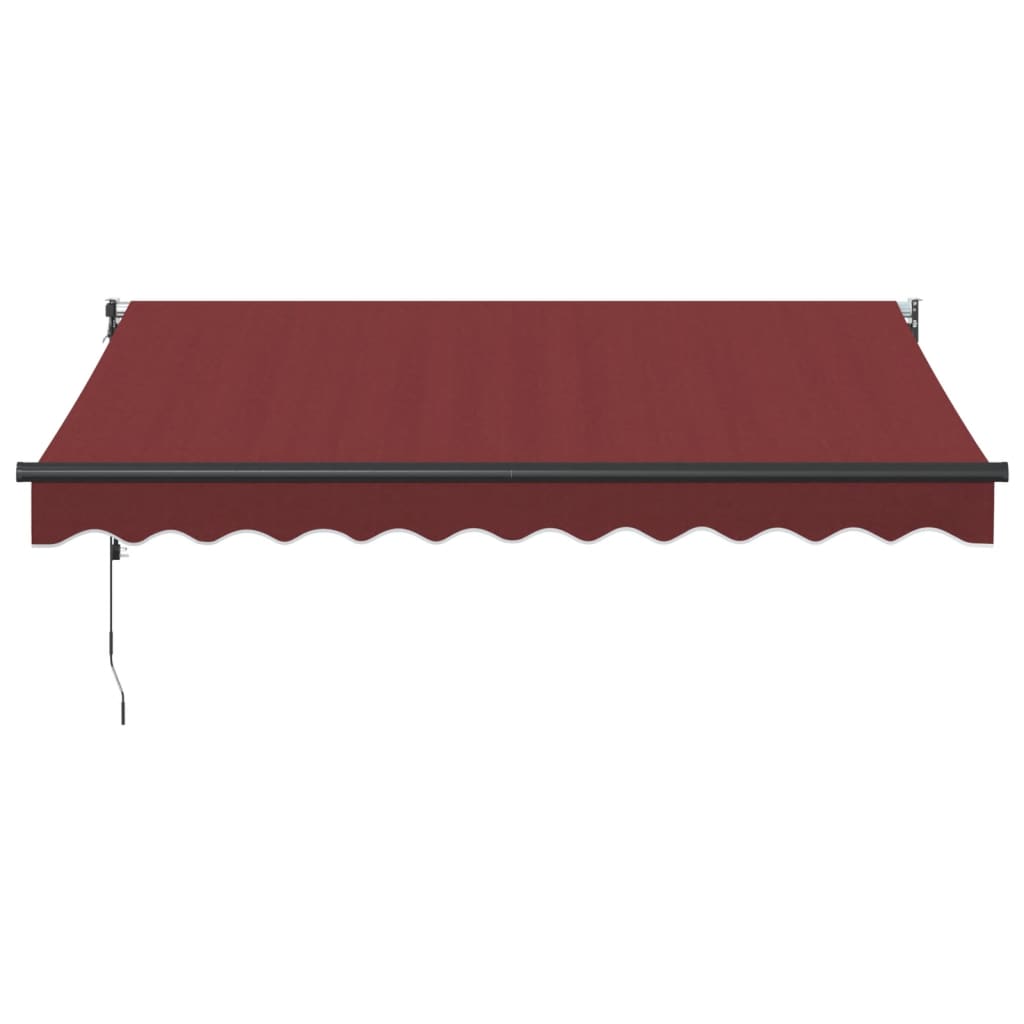 vidaXL Luifel automatisch uittrekbaar 300x250 cm bordeauxrood