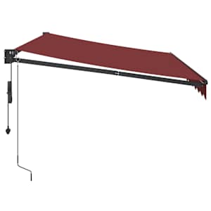 Automatická zatahovací markýza burgundská 350 x 250 cm - obrázek 4