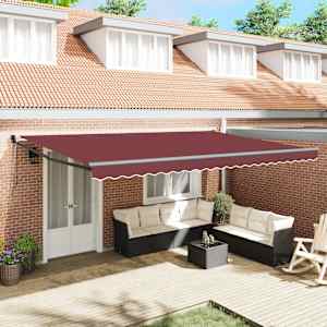 Avtomatsko zložljiva tenda bordo 500x300 cm